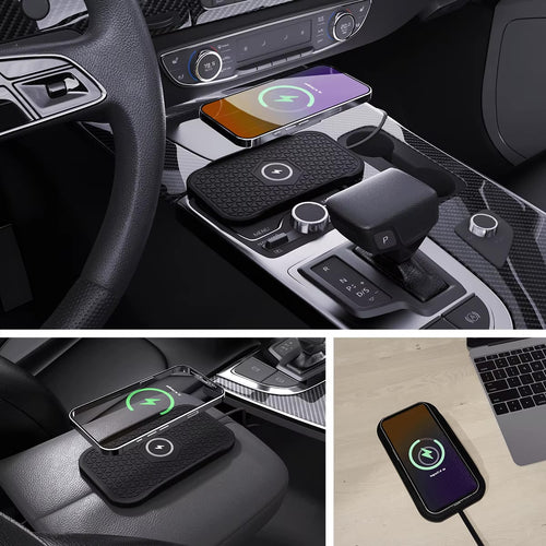 🔋 Silicone Car Wireless Fast Charger – Non-Slip Pad

Keep your phone charged while you drive! 🚗📱